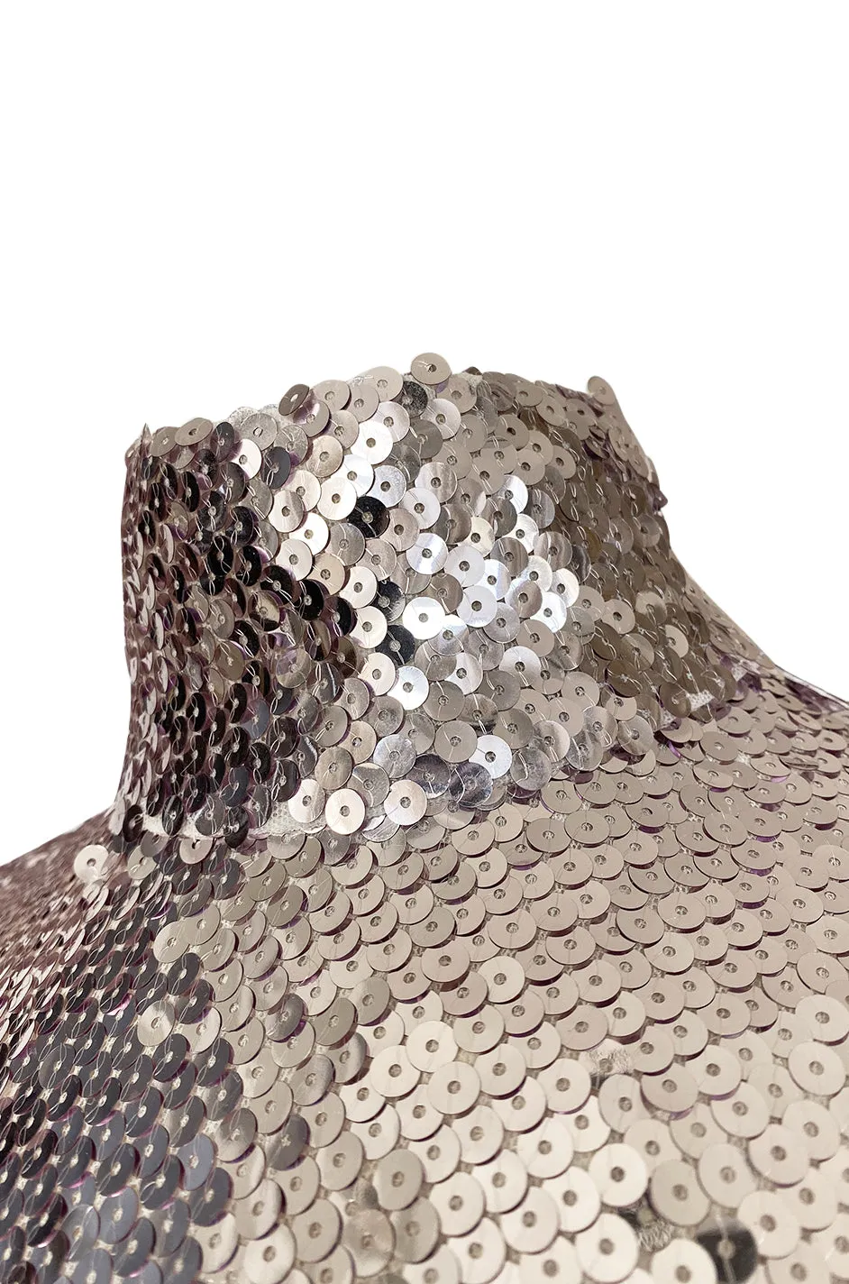 2015 Pre-Fall Christian Dior by Raf Simons Silver Sequin Shift Dress