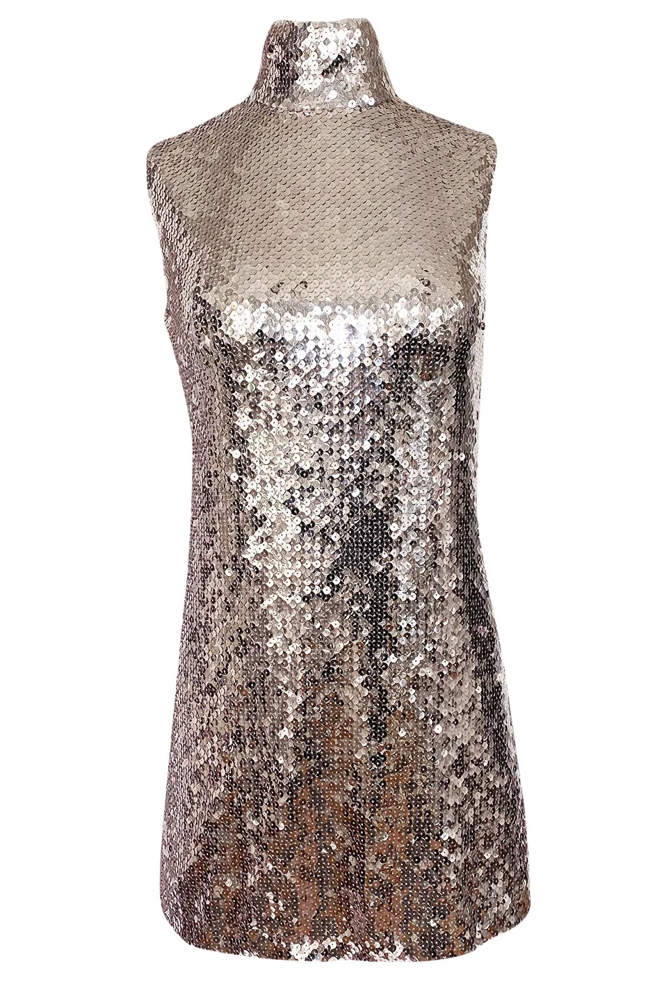 2015 Pre-Fall Christian Dior by Raf Simons Silver Sequin Shift Dress