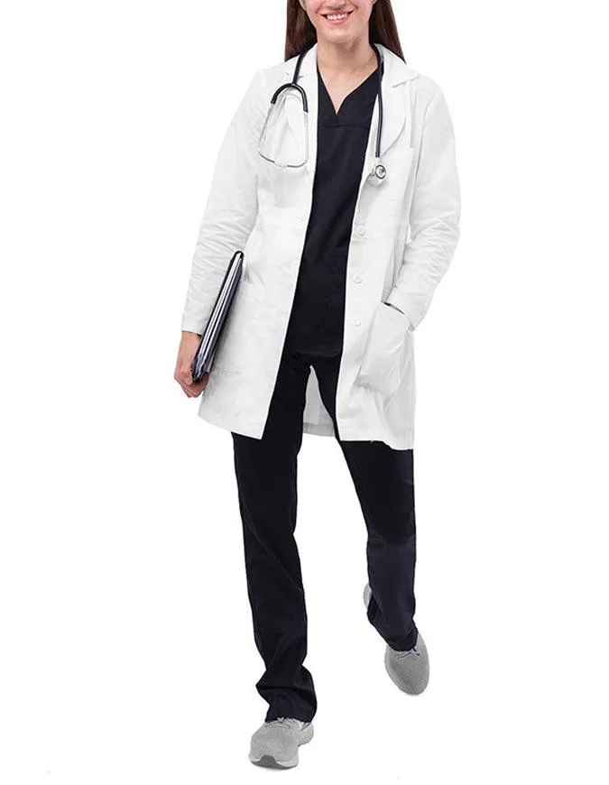 Adar 33 Inch Universal Women's Adjustable Belt Lab Coat