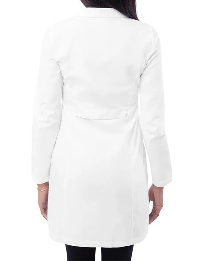 Adar 36 Inch Women's Three Pocket Slim-Fit Long Lab Coat