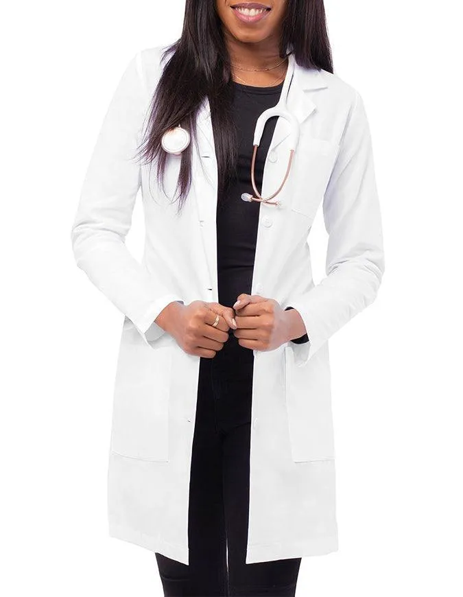 Adar 36 Inch Women's Three Pocket Slim-Fit Long Lab Coat