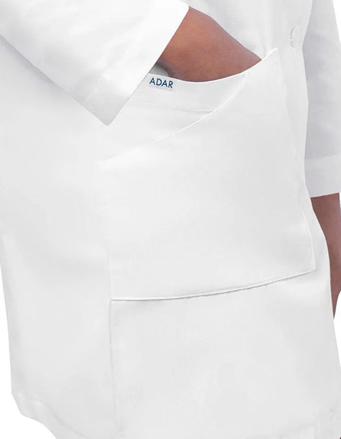 Adar 36 Inch Women's Three Pocket Slim-Fit Long Lab Coat