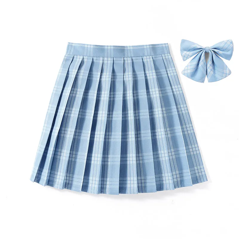 Air Blue JK vintage plaid seifuku uniform skirt