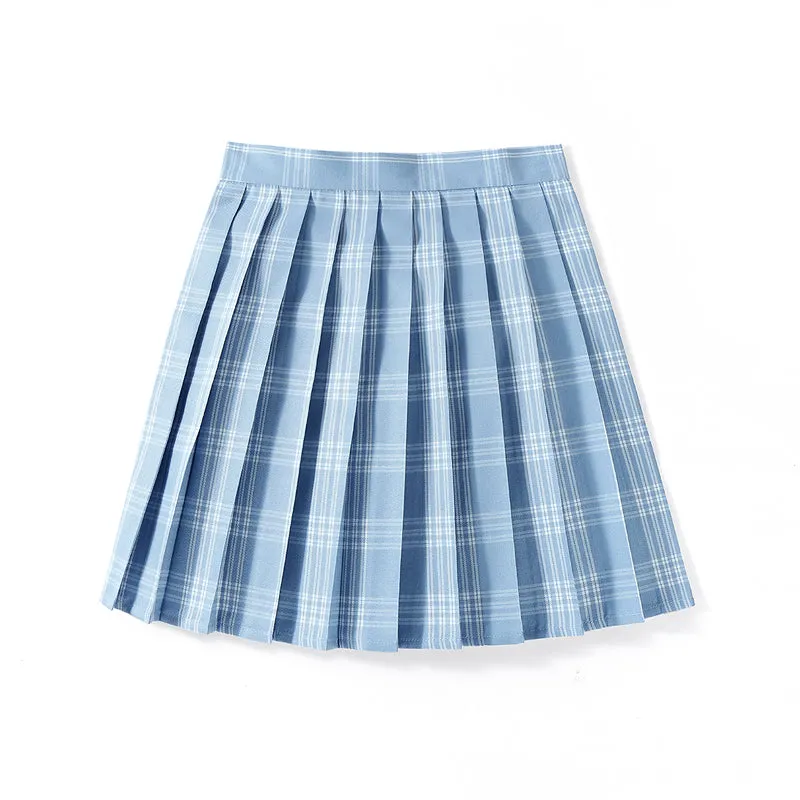 Air Blue JK vintage plaid seifuku uniform skirt