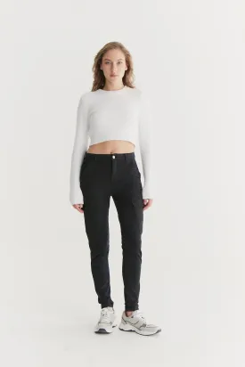 Angel - High Waist Slim Fit Cargo - Winter Black