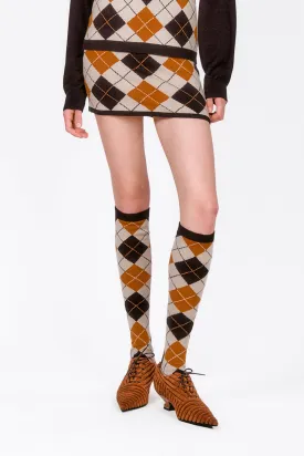 Argyle Knitwear Skirt