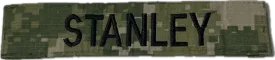 Assorted US NAVY Digital Woodland Camouflage Name Tapes