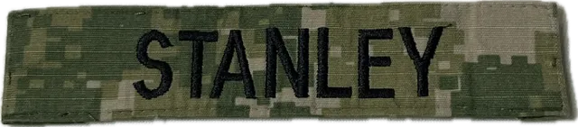 Assorted US NAVY Digital Woodland Camouflage Name Tapes