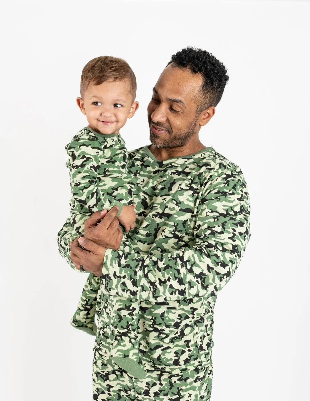 Baby Footed Camouflage Print Pajamas