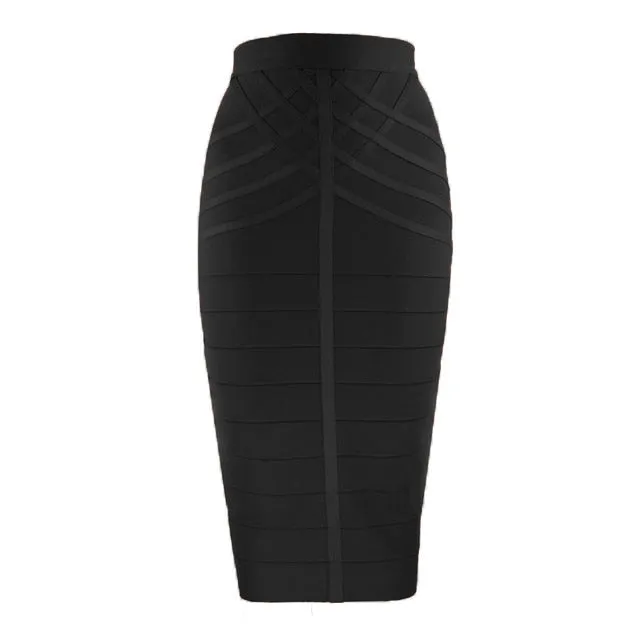 Bandage body-con Midi Skirt