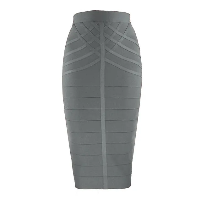 Bandage body-con Midi Skirt