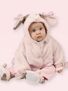 Bearington Baby Collection Pink Wiggles Baby Coats, Bibs, 2 sizes 6-12 Months, 12-24 Months