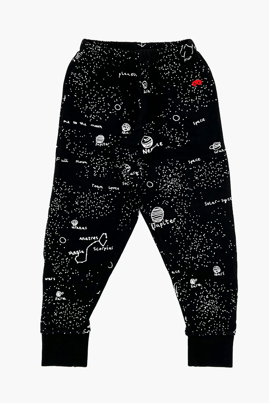 Beau Loves Black Galaxy Kids Sweatpants