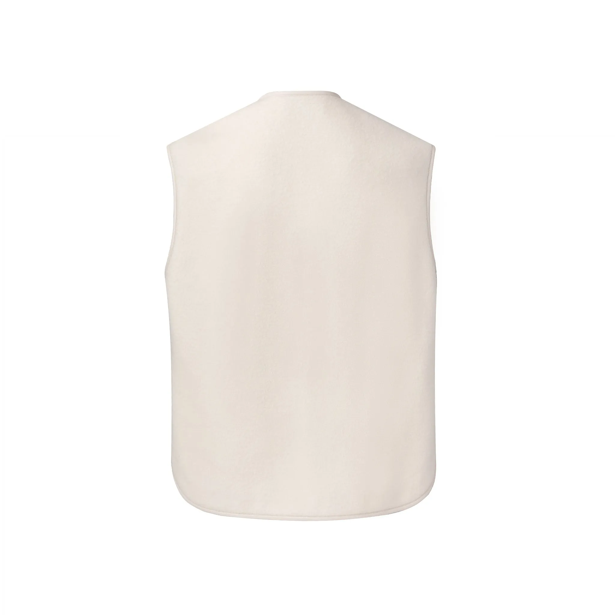 Beige Fleece Gilet Vest