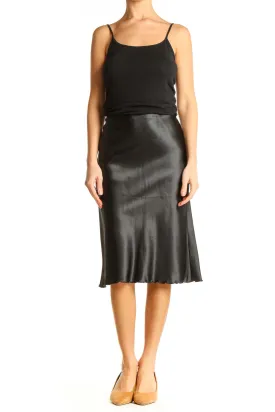 Black Retro Pencil Skirt