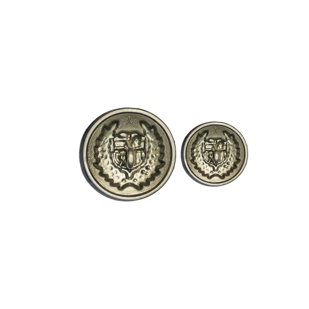 Blue Designer Metal Coat Buttons