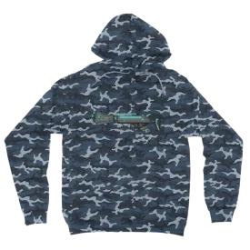 Blue Weapon Camouflage Adult Hoodie