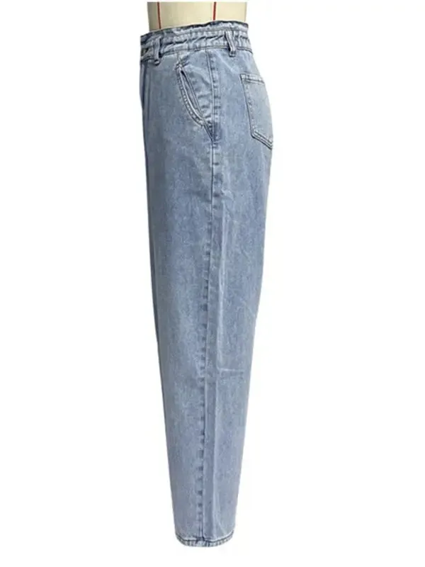 Blue Zone Planet |  High waist washed straight jeans