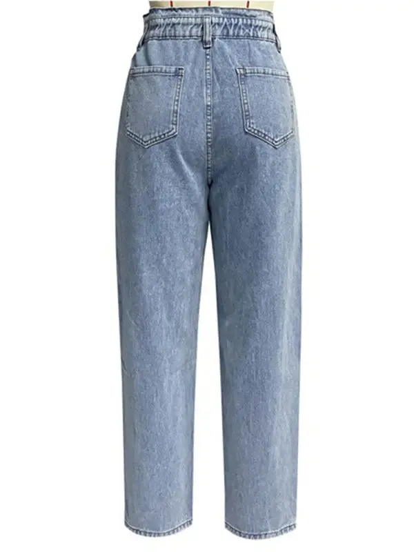 Blue Zone Planet |  High waist washed straight jeans