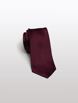 Burgundy Men's Microfiber Tie