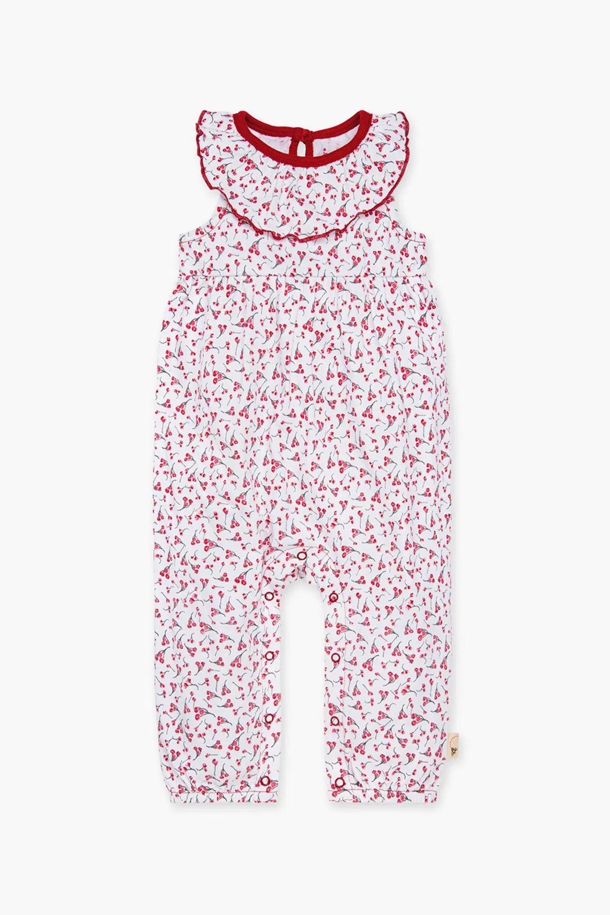 Burt's Bees Cherry Bunches Baby Girls Jumpsuit