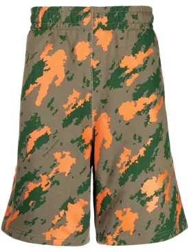 Camouflage-Print Cotton Bermuda Shorts