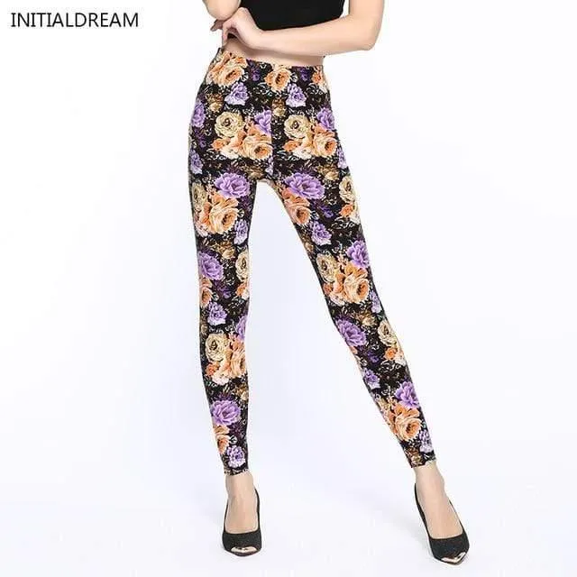 Camouflage Print Elastic Fitness Casual Leggings