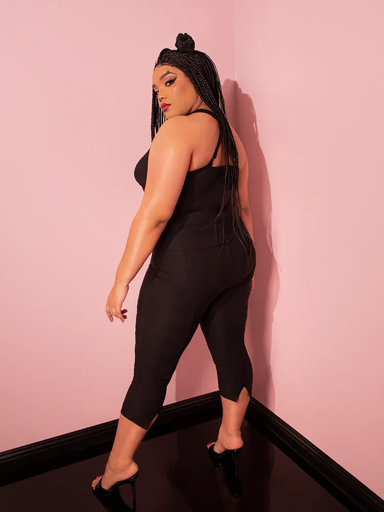 Capri Pants in Black - Vixen by Micheline Pitt