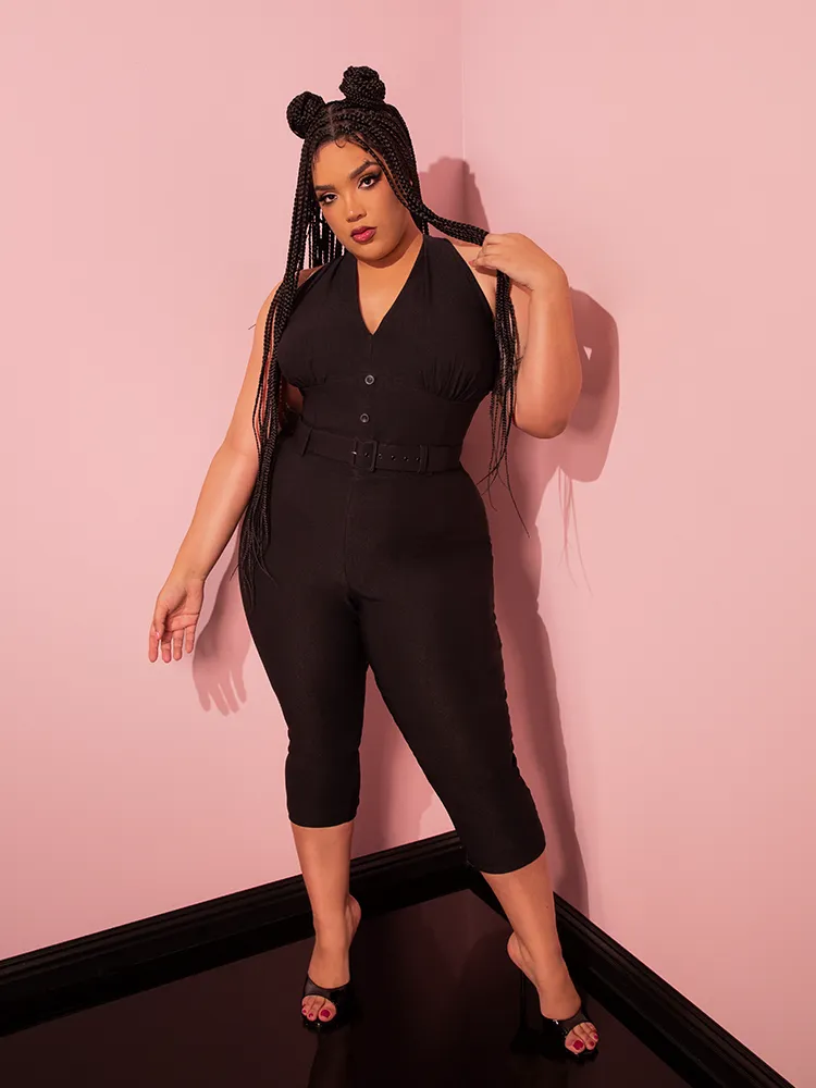 Capri Pants in Black - Vixen by Micheline Pitt