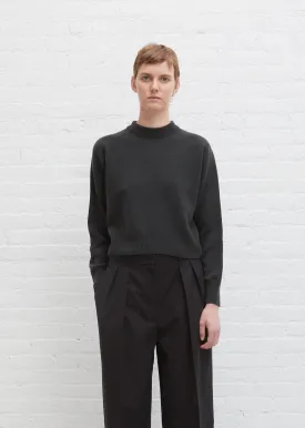 Cashmere Cropped Mock Neck