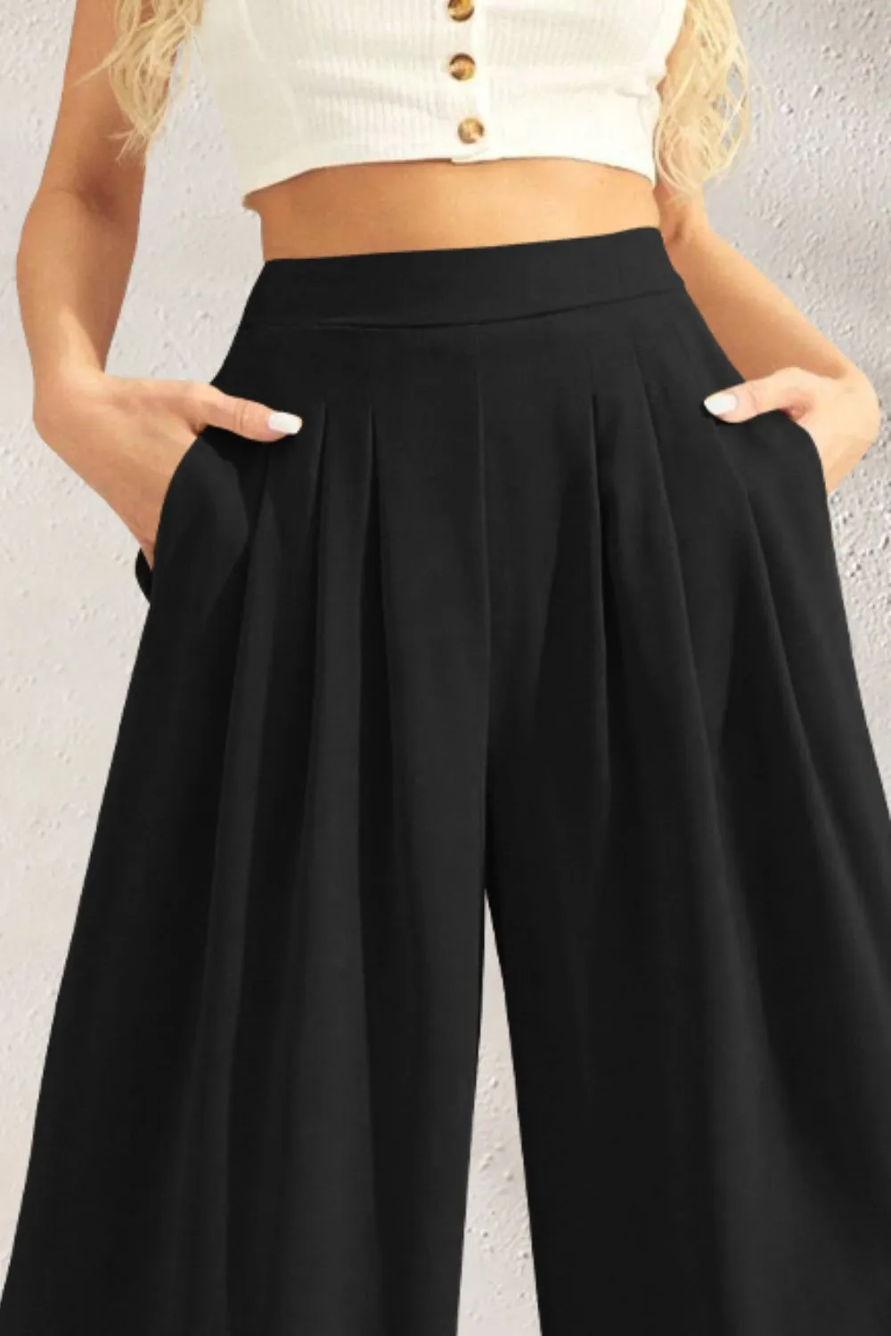 Chic High-Waisted Wide-Leg Pants