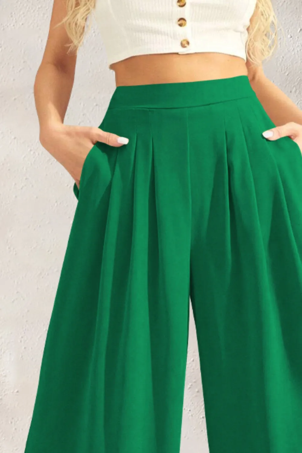 Chic High-Waisted Wide-Leg Pants