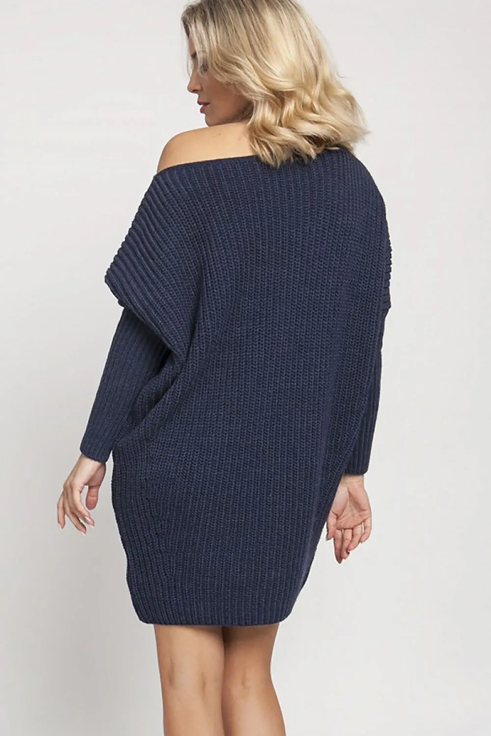 Chic Off-Shoulder Oversized Knit Sweater Tunic