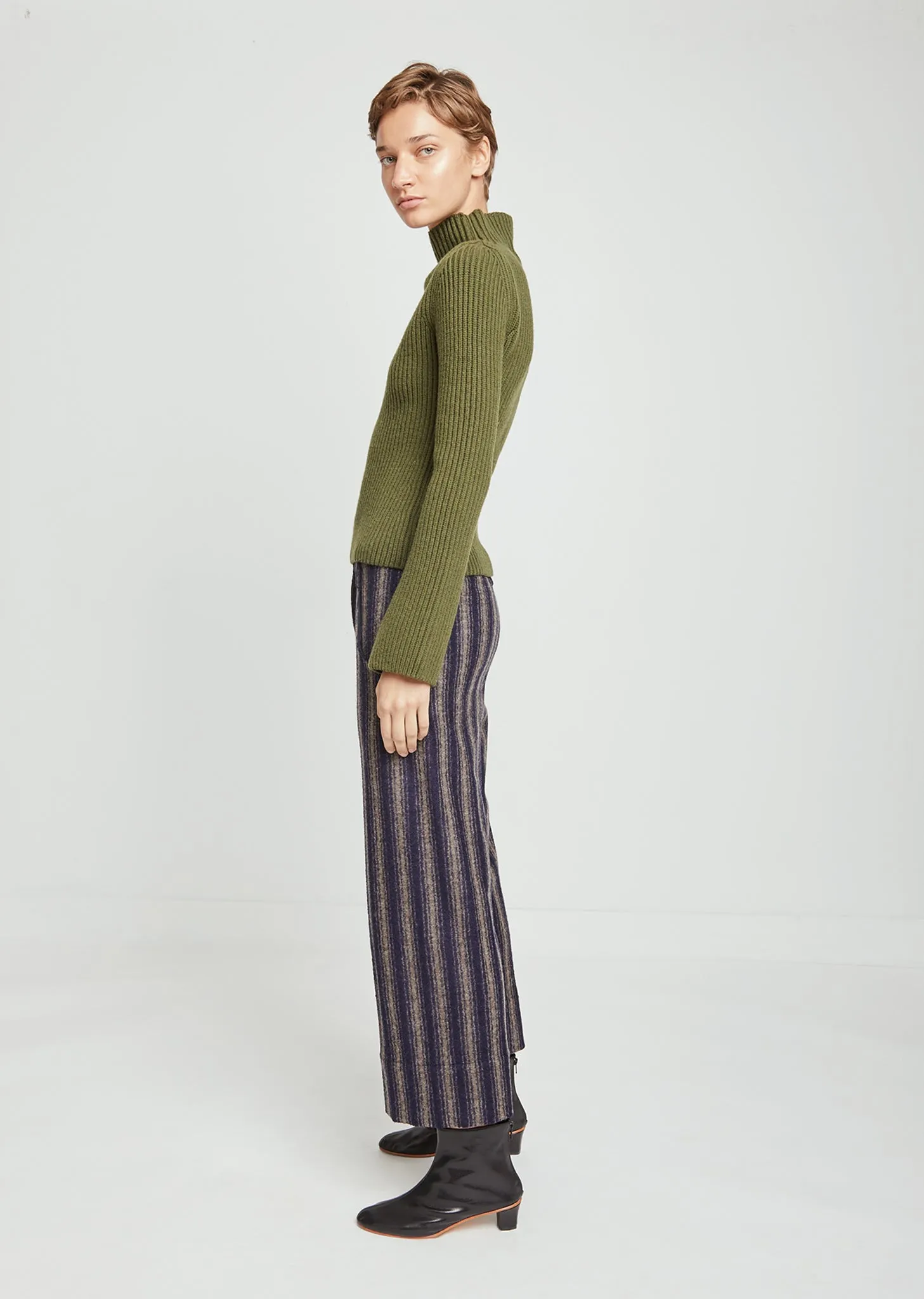 Chunky Turtleneck Wool Sweater