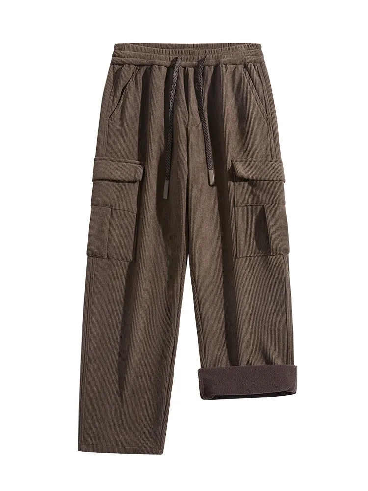 Corduroy Fleece Liner Cargo Pants