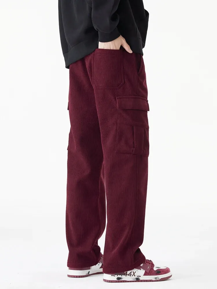 Corduroy Fleece Liner Cargo Pants