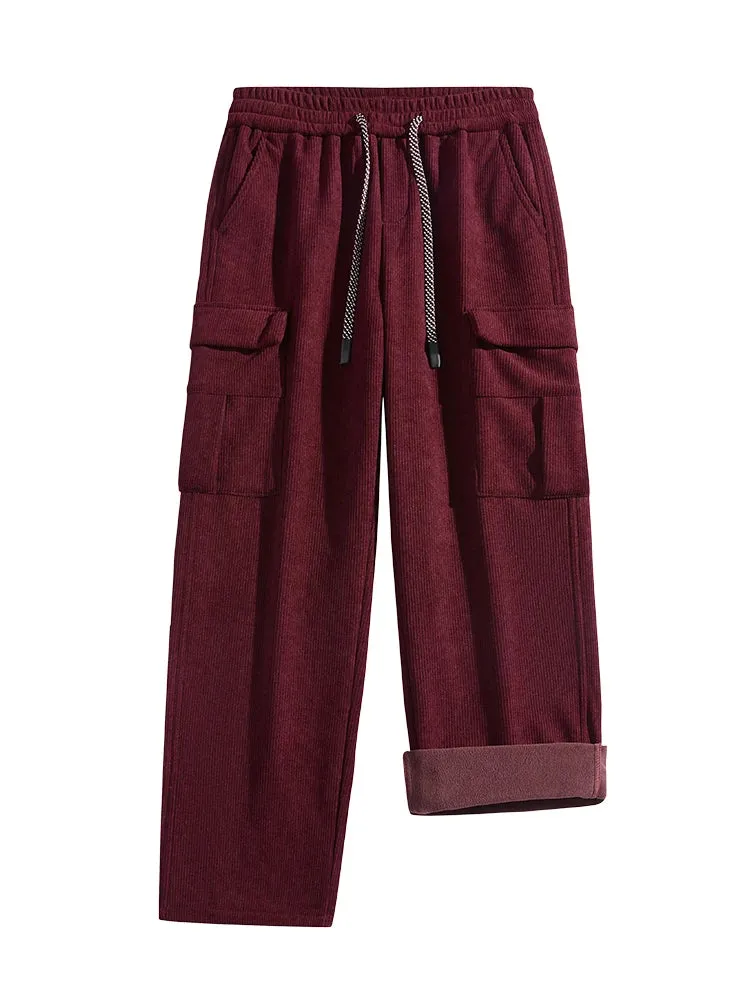 Corduroy Fleece Liner Cargo Pants