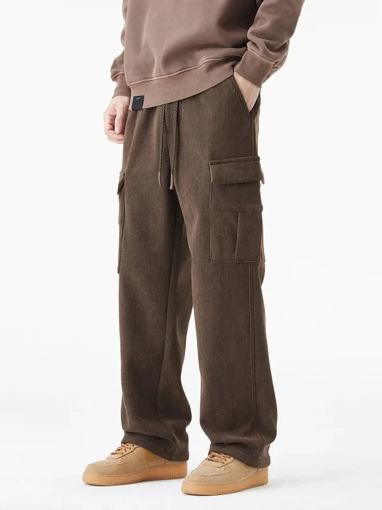 Corduroy Fleece Liner Cargo Pants