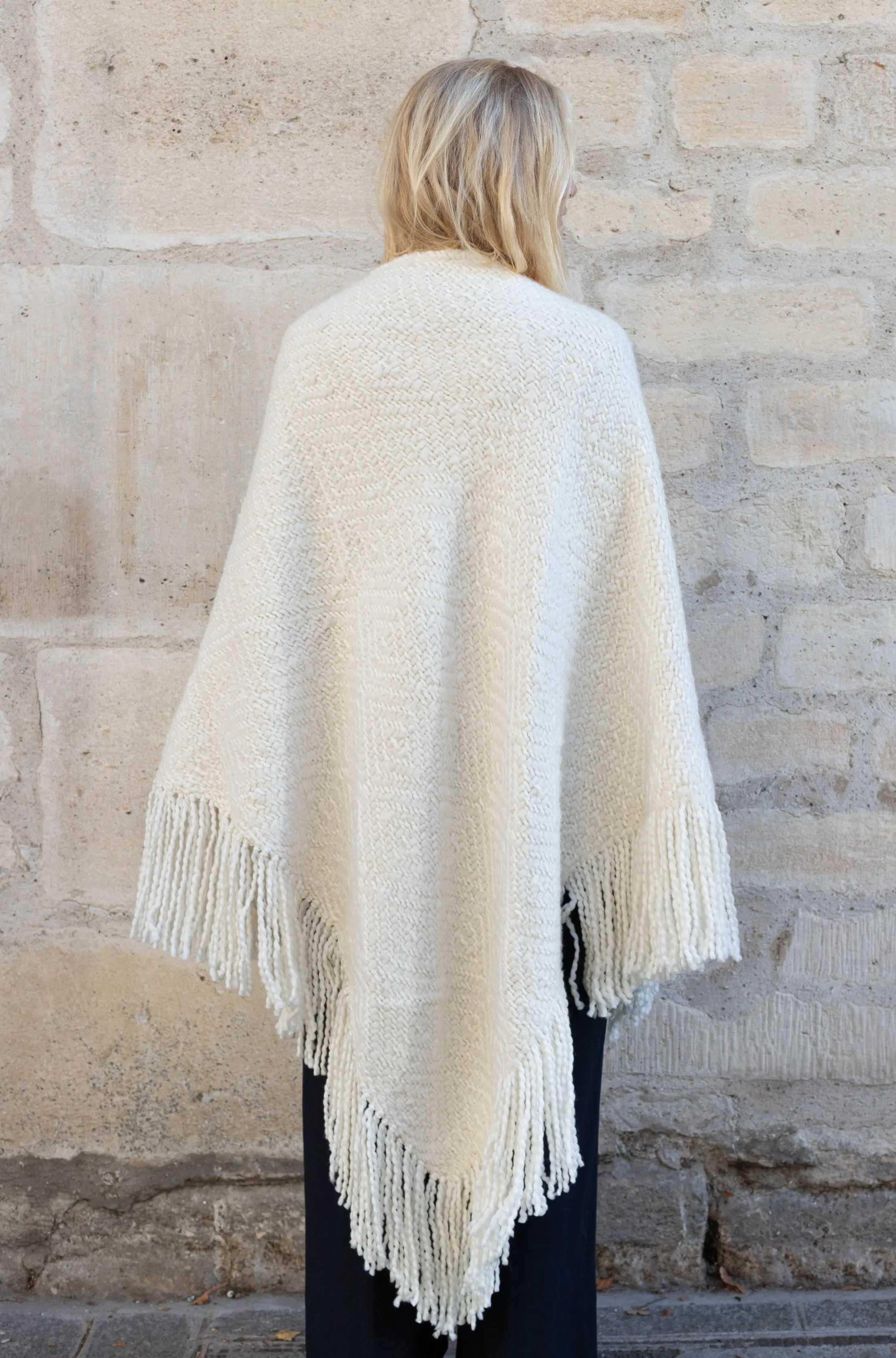 Cosy Shawl Gabrielle Ivoire