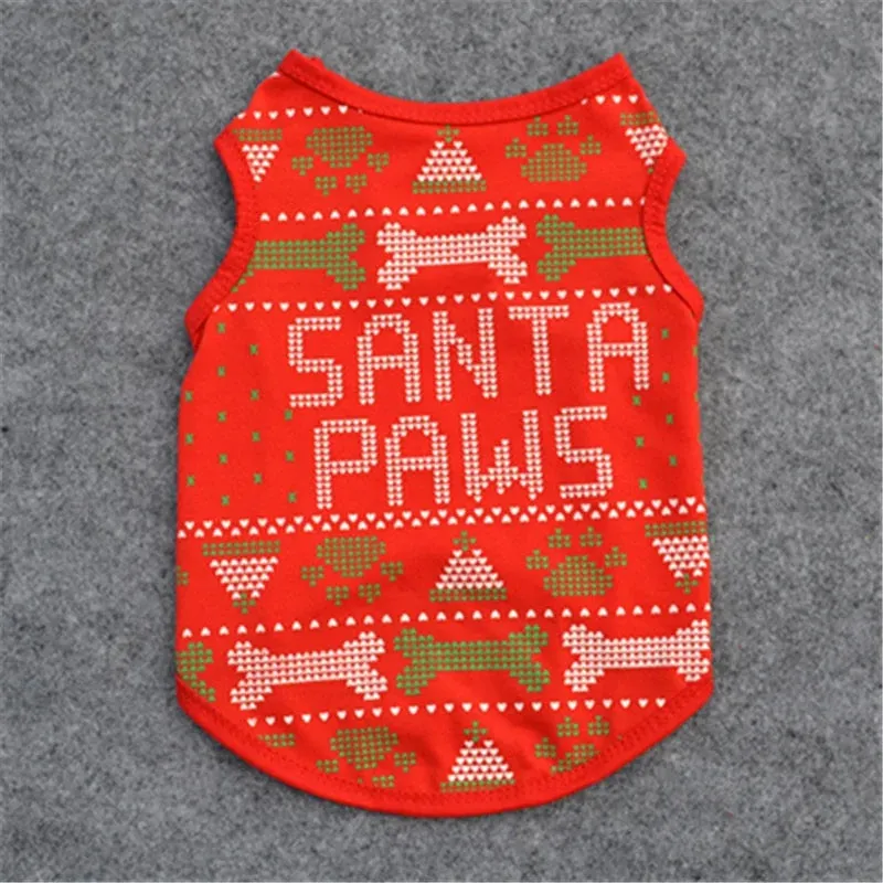 Cotton Christmas Pet Clothes