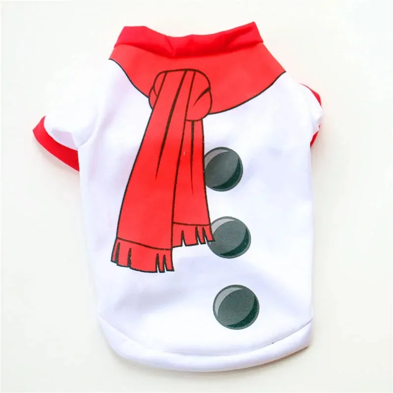 Cotton Christmas Pet Clothes