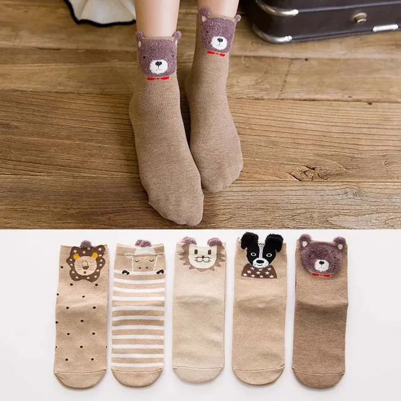 Cotton Unicorn Kitty Socks Pack (5 pairs)