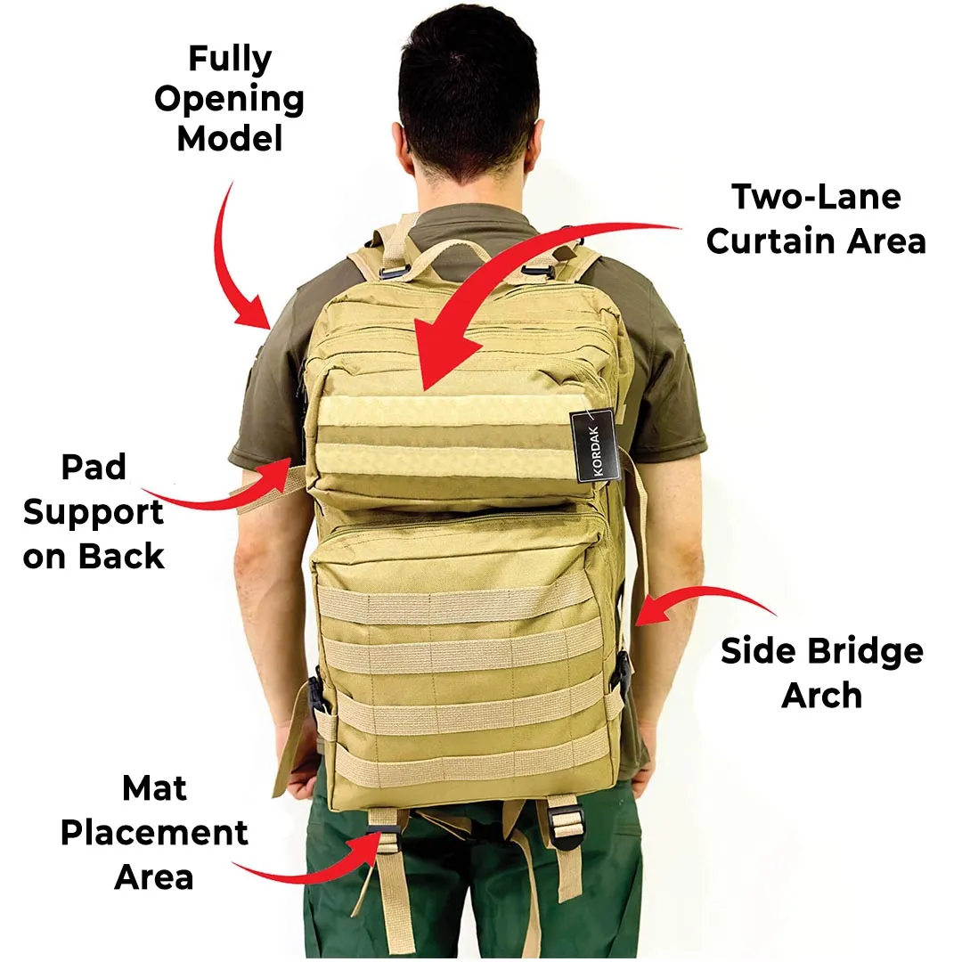 CRW Camouflage Tactical Sports Backpack - 50 Liter Bag