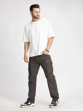 DARK GREY COTTON CARGO 6-POCKETS DOPE VIBEZ