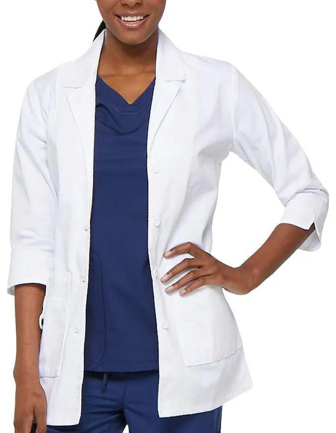 Dickies EDS Junior 30-Inch Women's White Medical Lab Coat