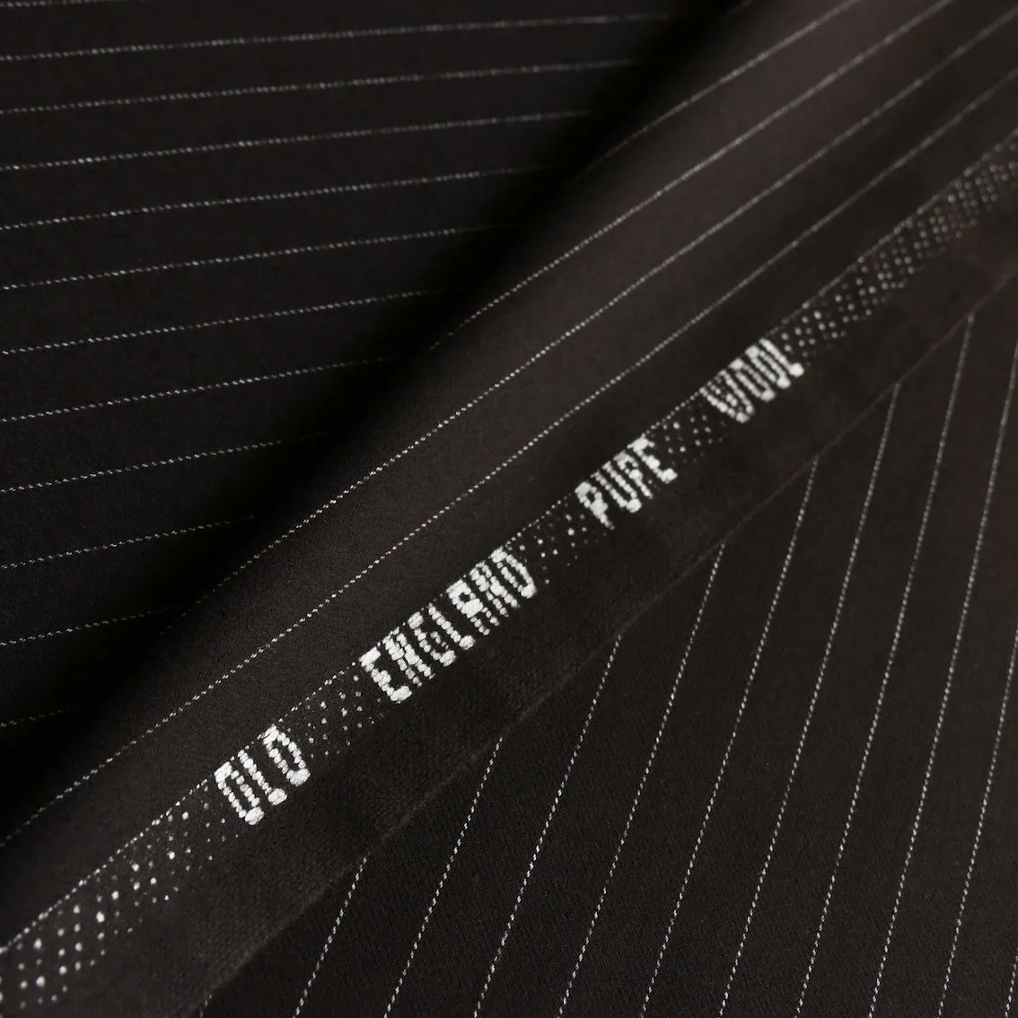 Dolce Striped Wool Suiting - Chocolate Pinstripe