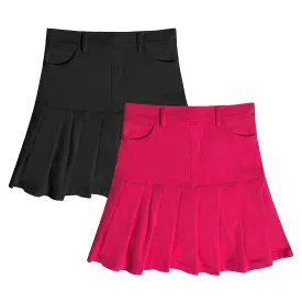 Drop Yoke Pleated Skirt 2-Pack