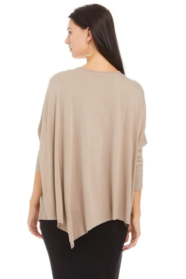 EDEN TOP SOLID JERSEY (TAUPE)