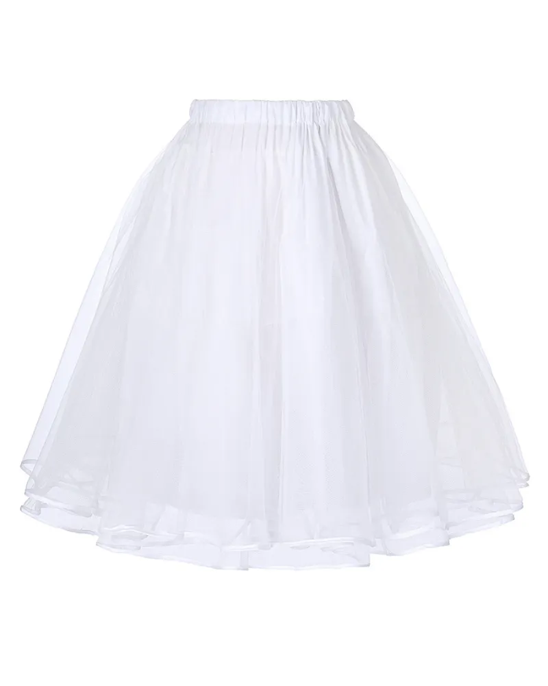 Elastic Waist Plaided Skirt High Waist Buttons Decorated Flared A-Line Skirt with Pockets