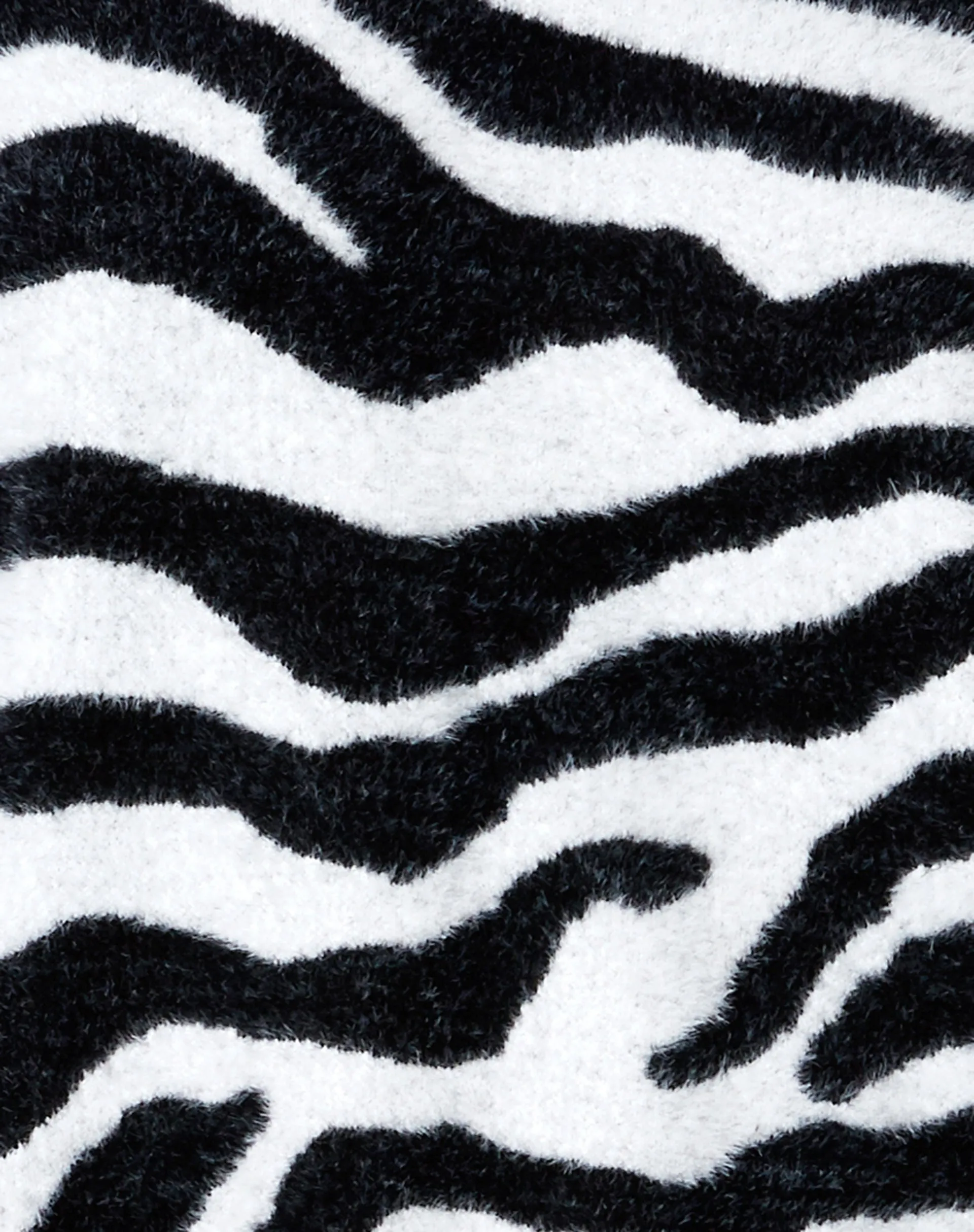 Eleni Jumper in Knit Zebra Black and White